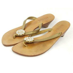 MYSTIQUE Boutique Sz. 9 Thong Sandals Leather